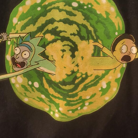 Adult swim Rick and Morty T-Shirt‎ Size Medium Black - Picture 2 of 4
